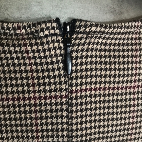“ZARA WOMAN “ Faux Fur Cuffed Houndstooth Top. - Picture 7 of 10